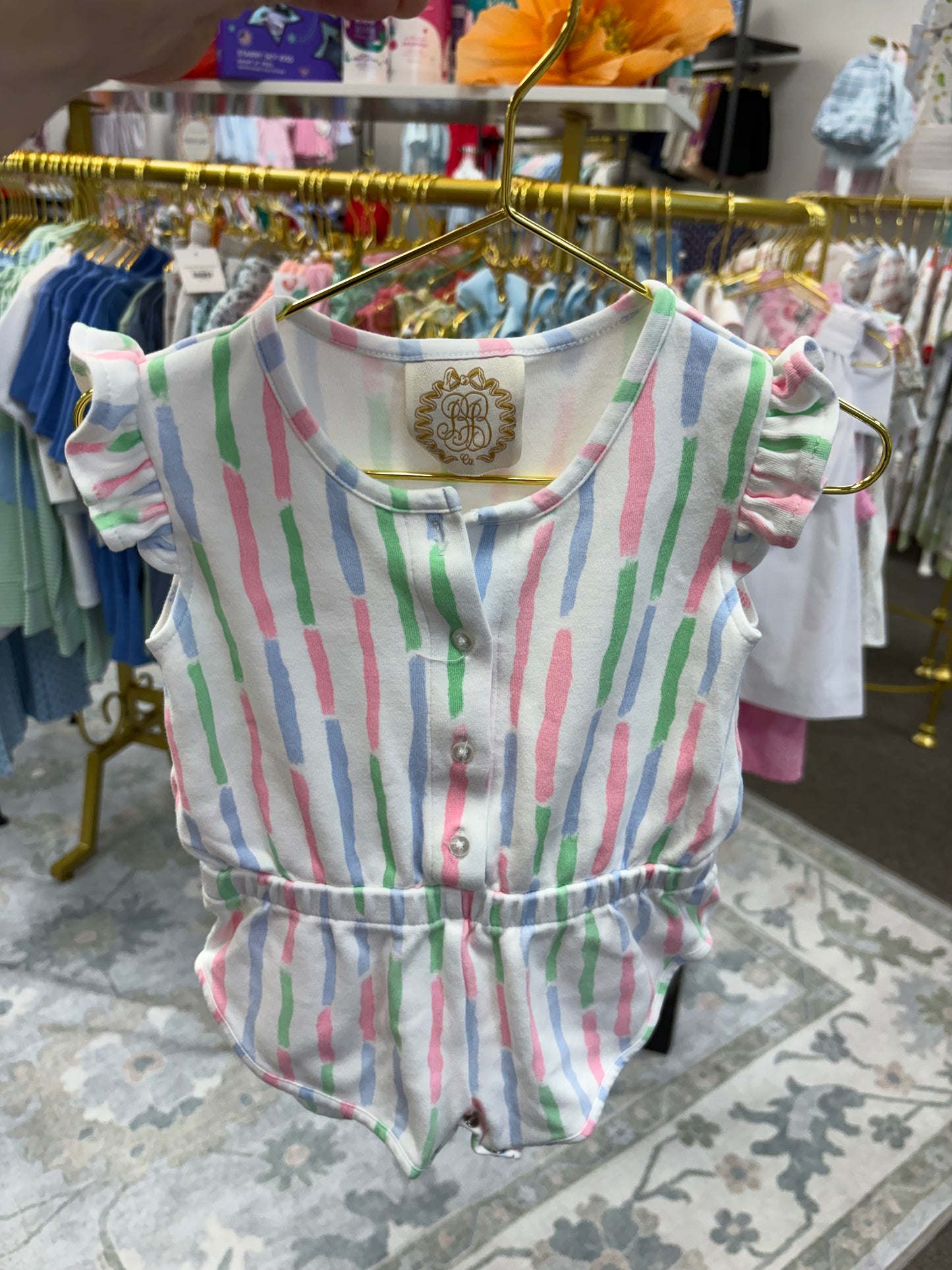 TBBC Striped Romper 2T