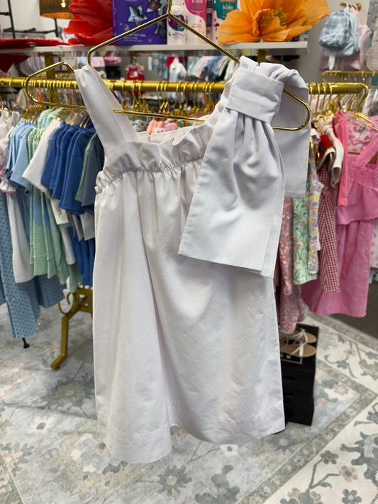 TBBC White One Shoulder Bow Dress 4T