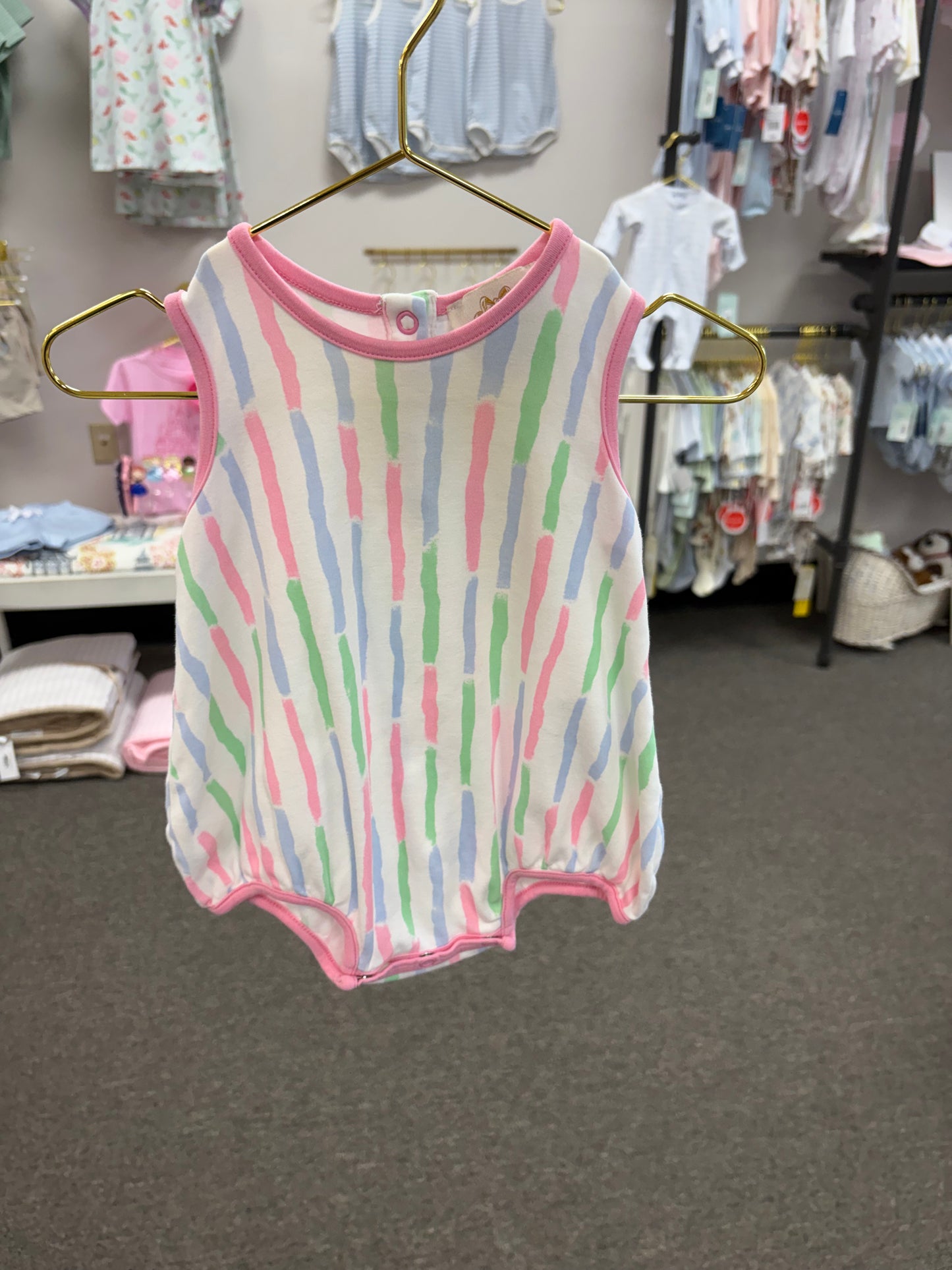 TBBC Stripe Pastels Bubble 6-12M