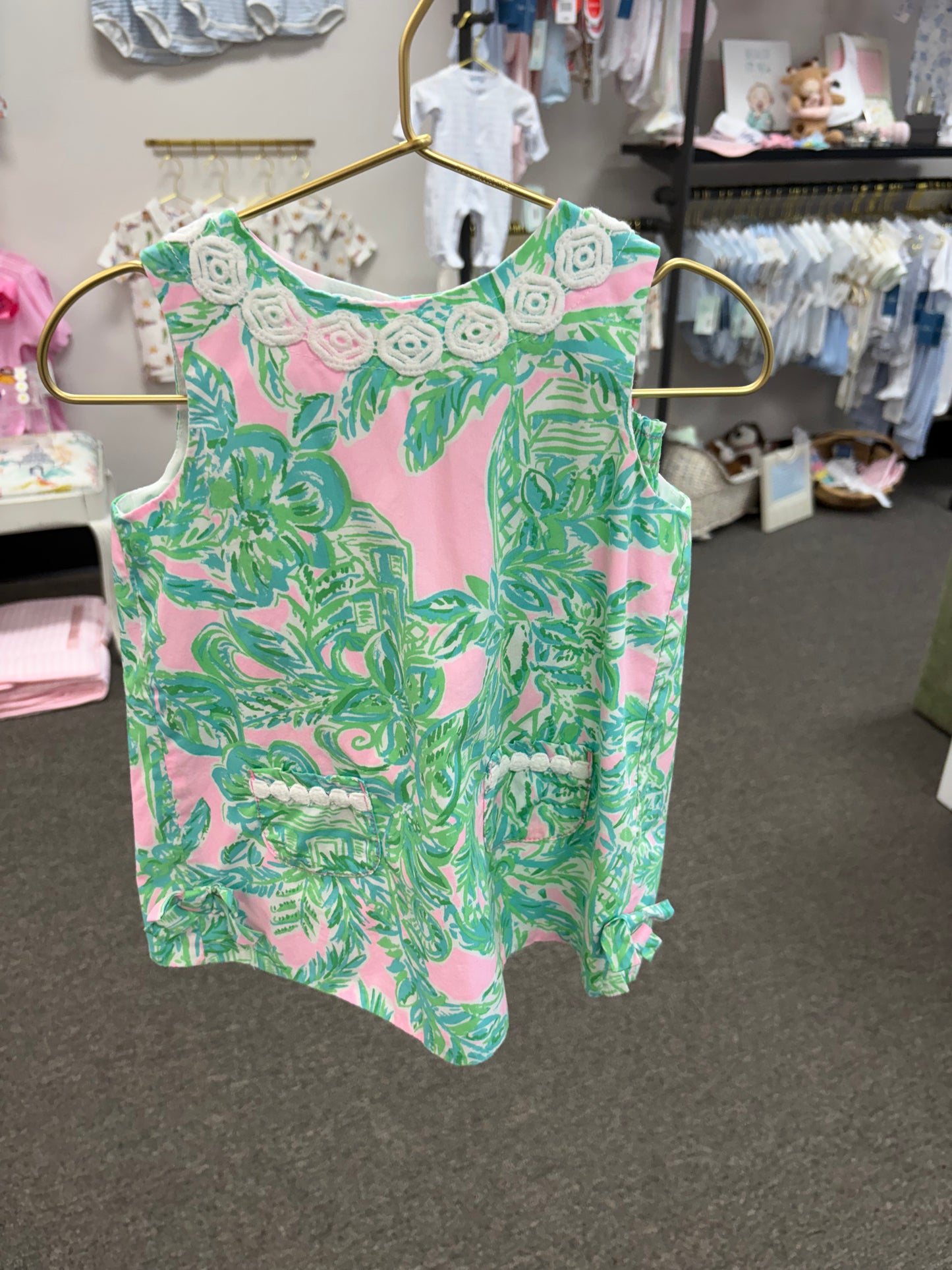 Lilly Pulitzer Pink &Green Diaper Set 18-24M