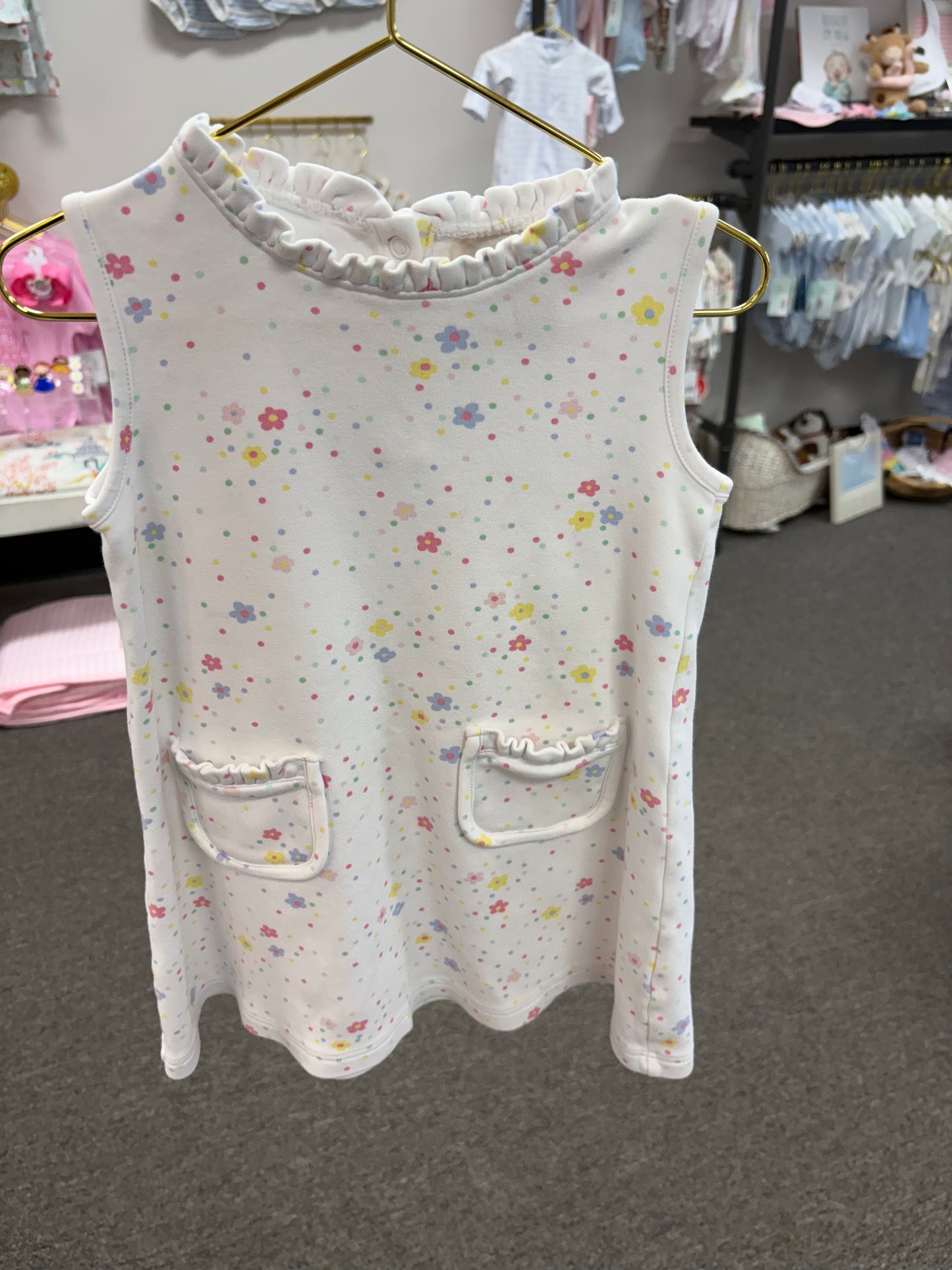 TBBC Floral Dot Play Dress Pocket 4T