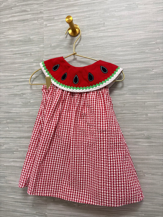 Watermelon Dress with Bloomer 18M