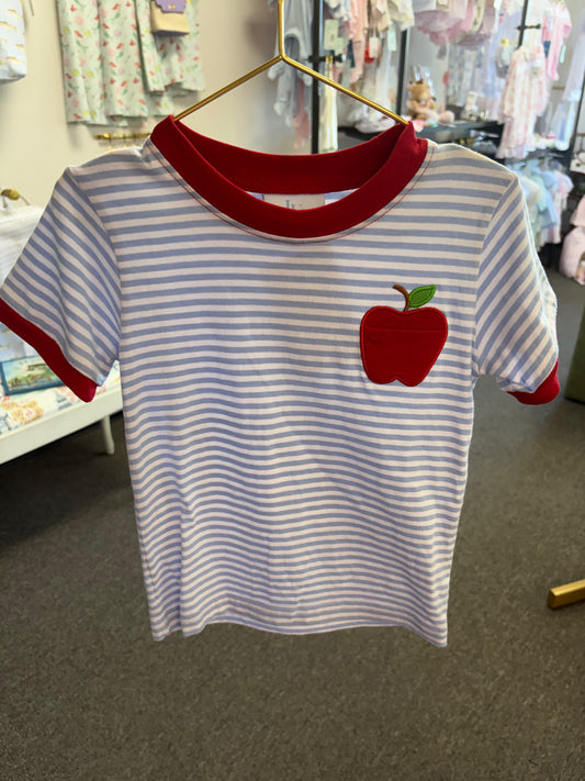 Little English Apple Pocket Tshirt 4T