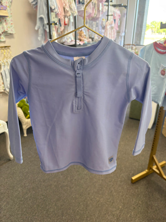 Rugged Butts Zip Rash Guard Blue 18-24M