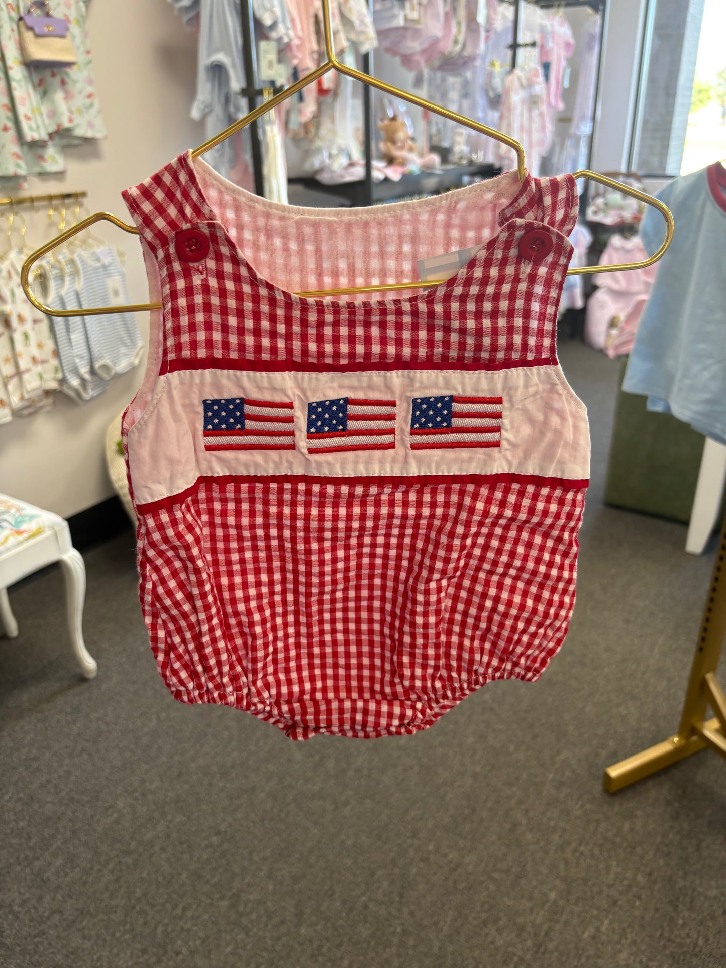 American Flag Bubble 3-6M