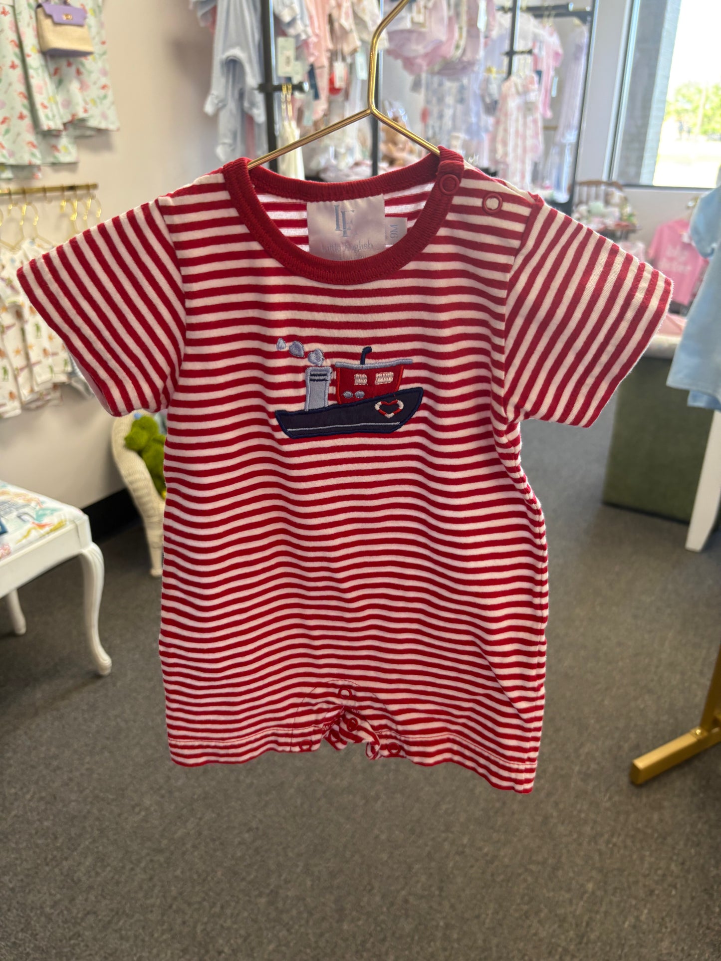 Little English Red Stripe Jon Jon 9M