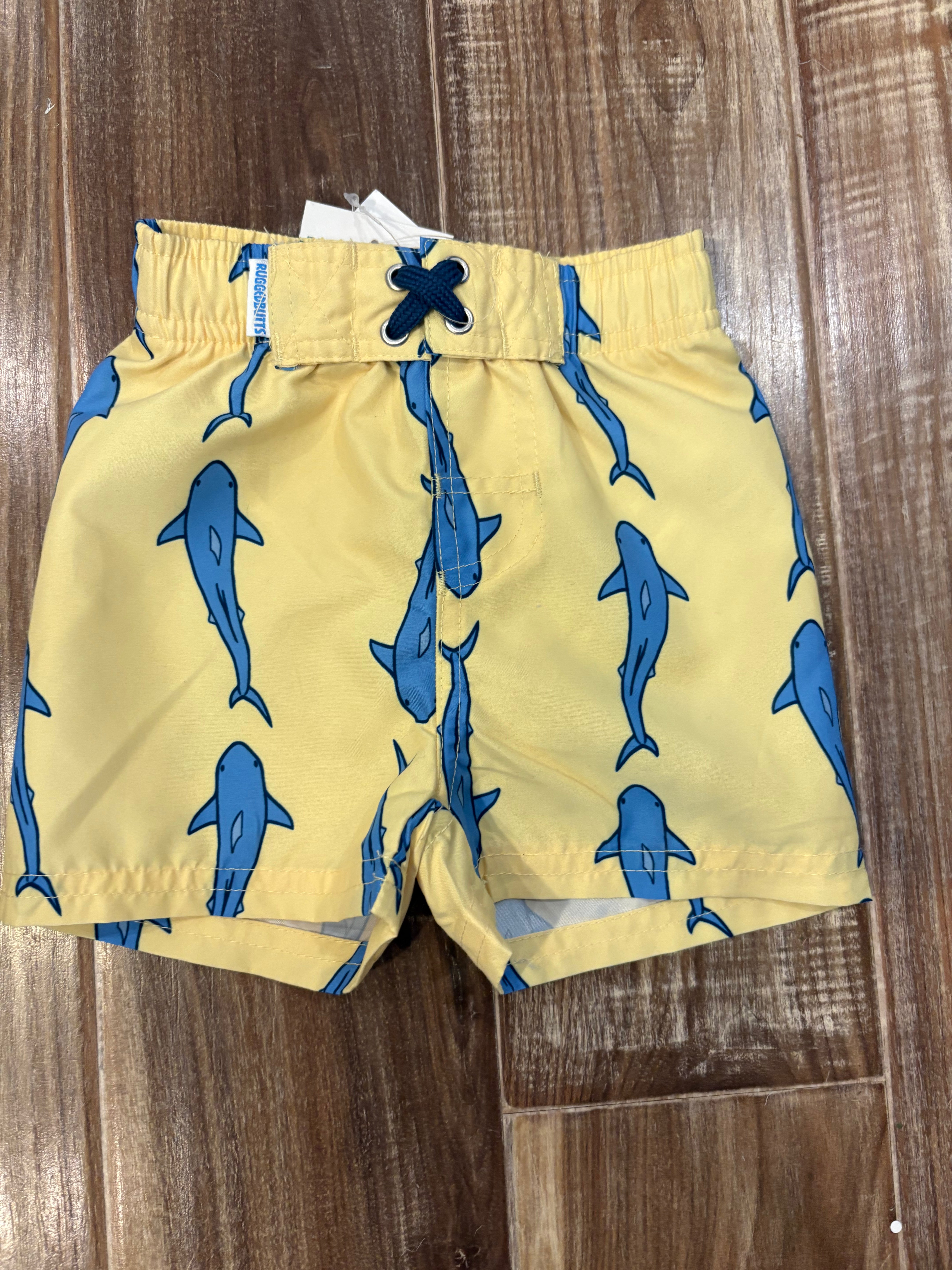 Rugged Butts Jawsome Swim Trunks 6-12M