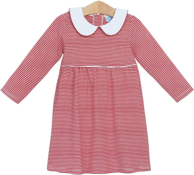 Trotter Street Red Striped Dress 4