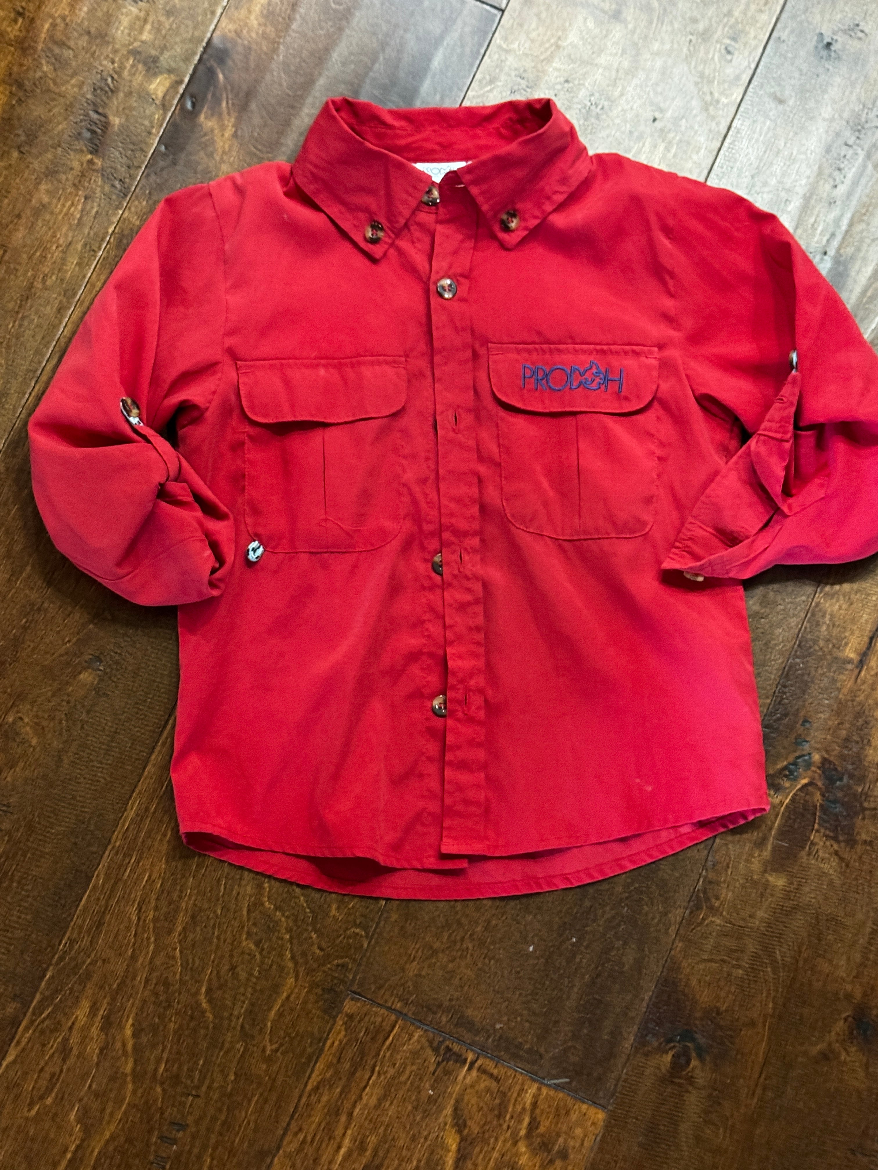 Prodoh Red LS Fishing Shirt 5