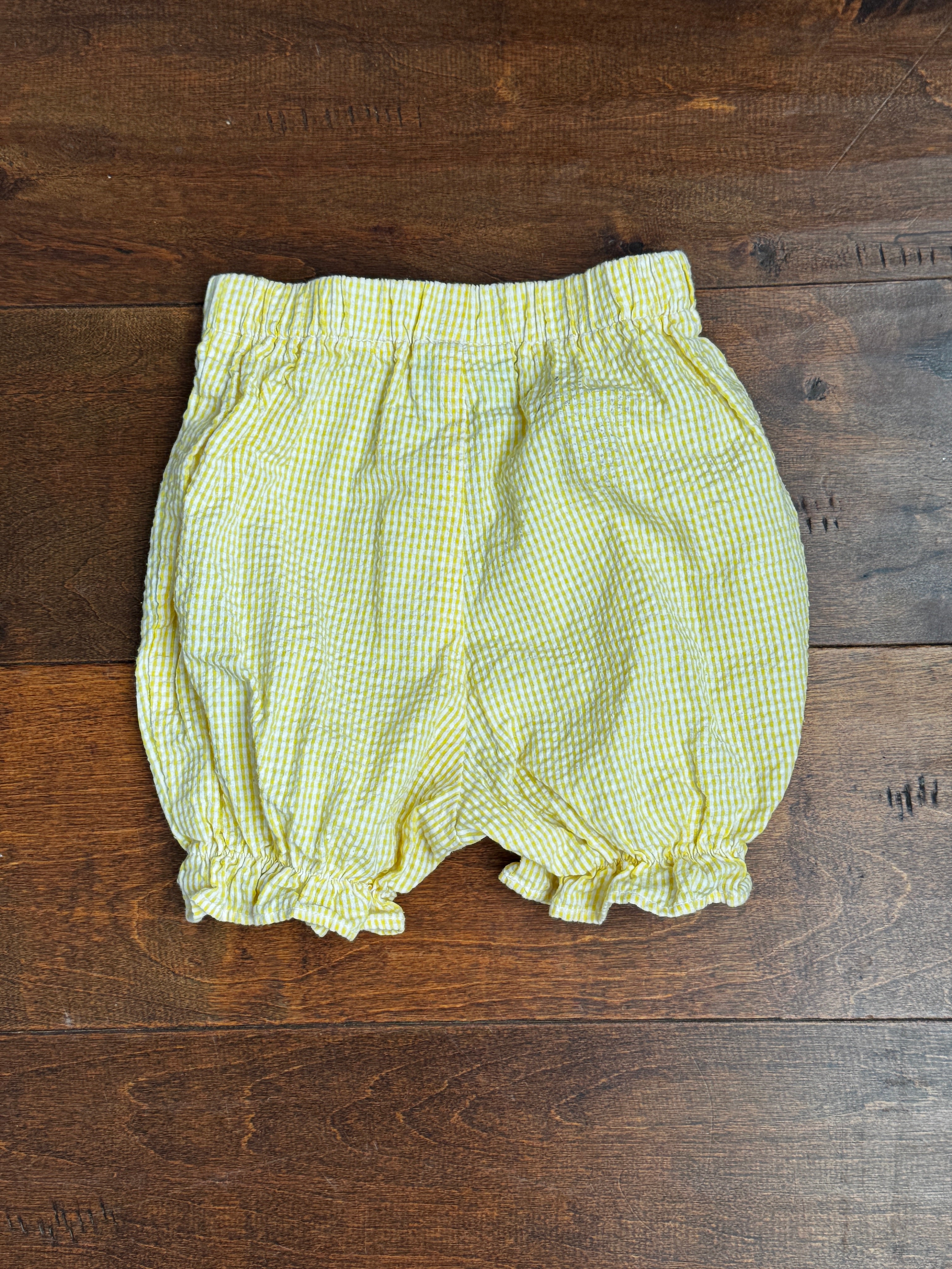 Colorworks Yellow Gingham Shorts 4T