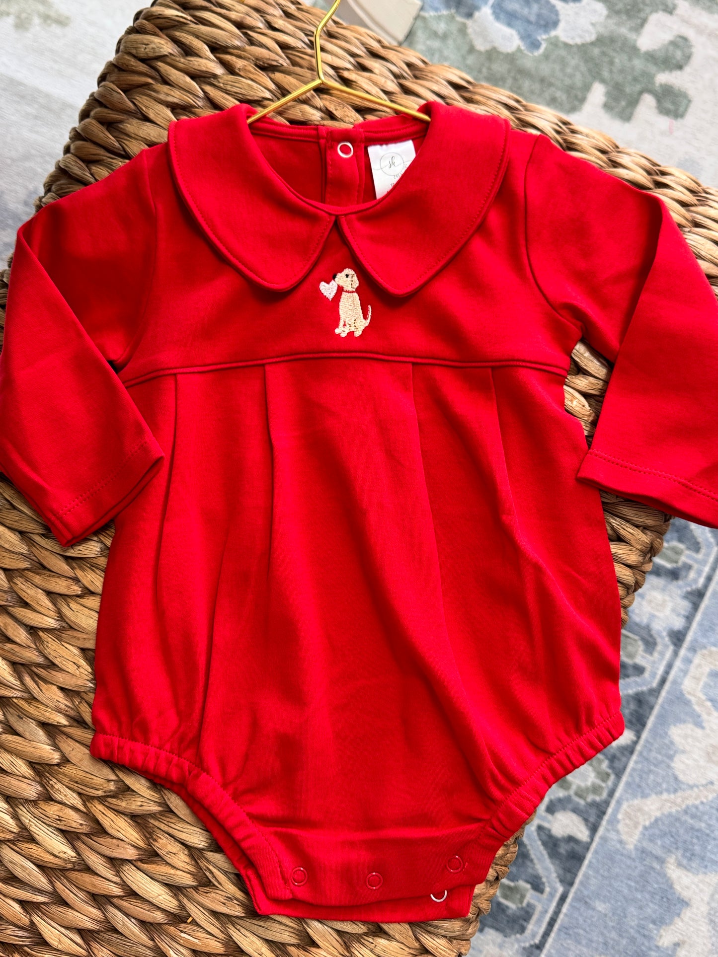 Red Valentines Peter Pan Bubble - Baby/Neutral