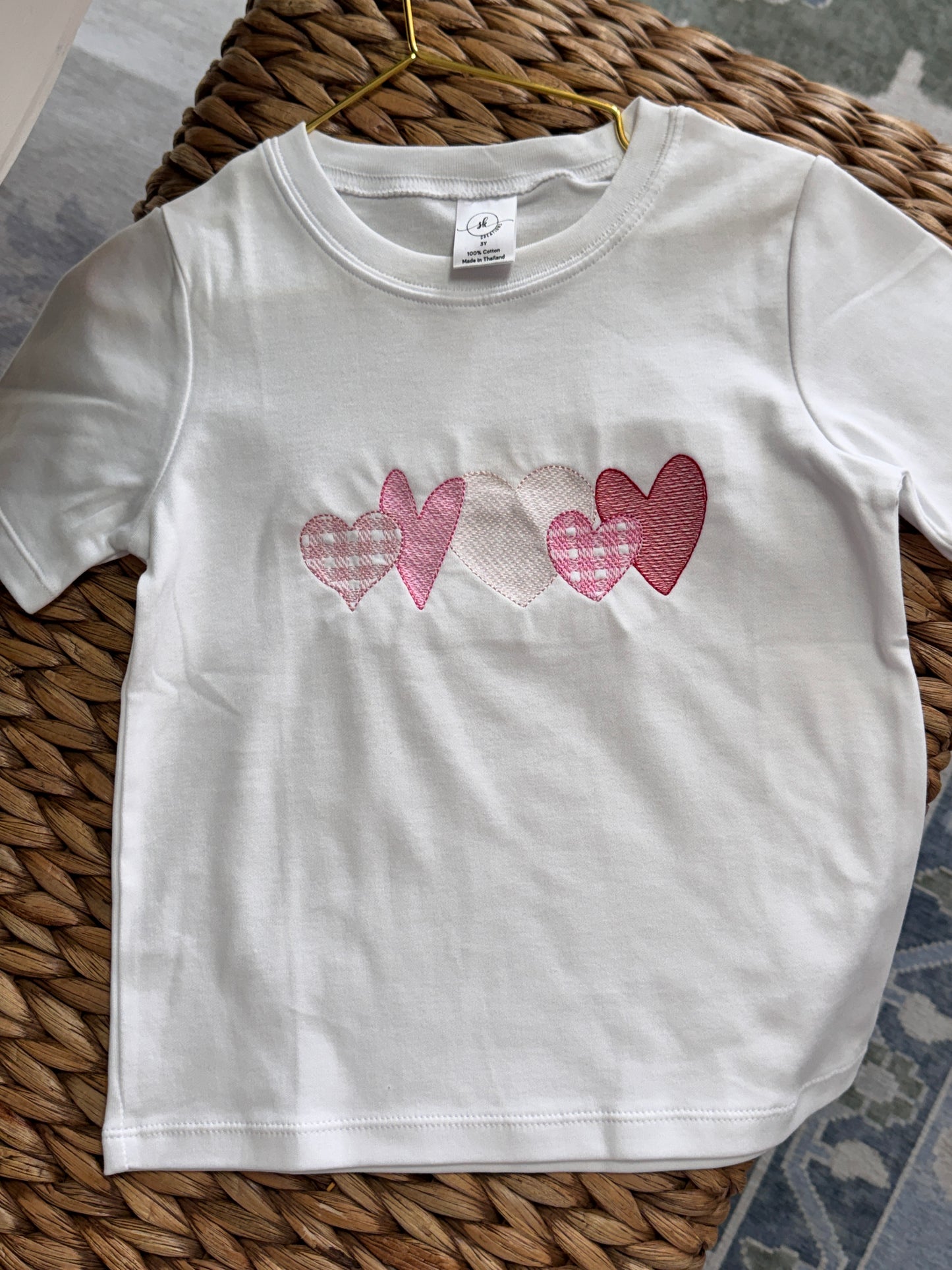 Valentines Tee with Hearts