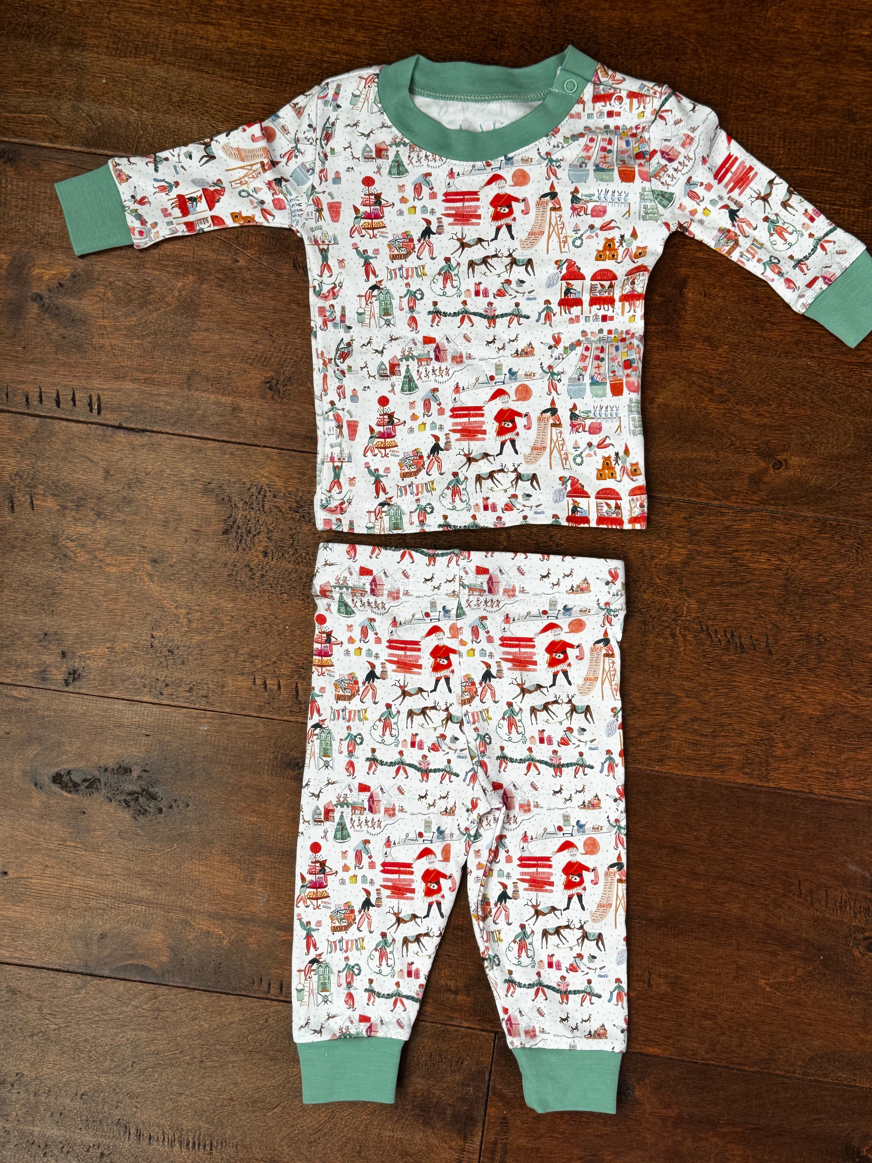 LAKE Christmas Pjs 2 Piece 3/6m
