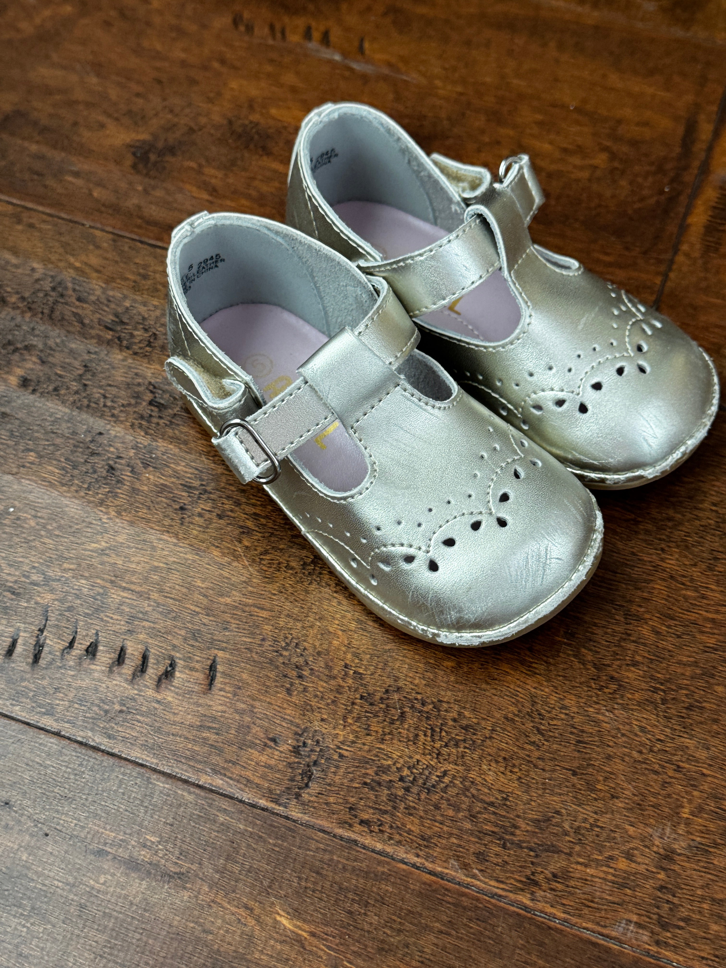Angel Gold Mary Janes Size 5