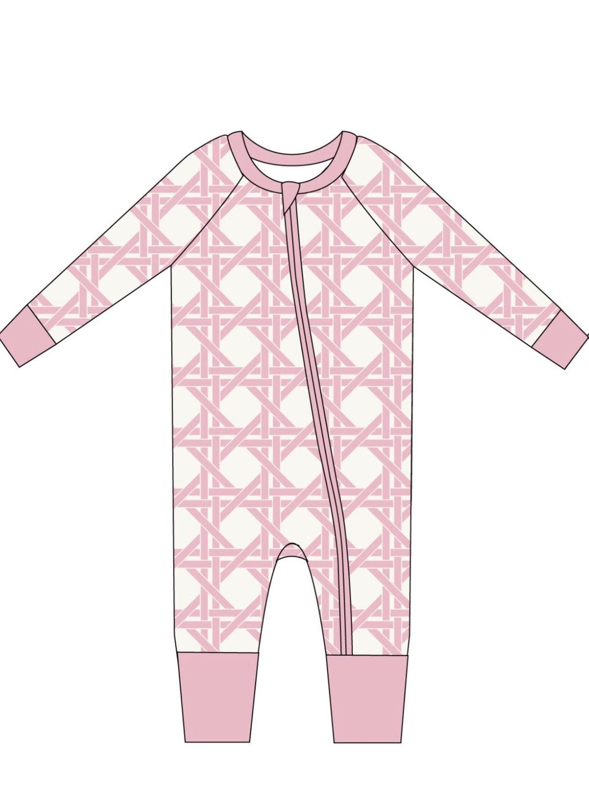 Pink Trellis Zip Jam