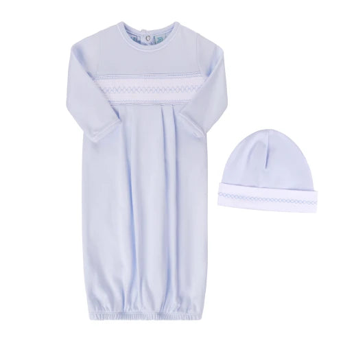 Baby Boy Smocked Argyle Gown w/ Hat