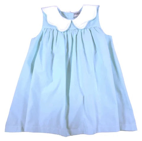 Blue Poplin Dress