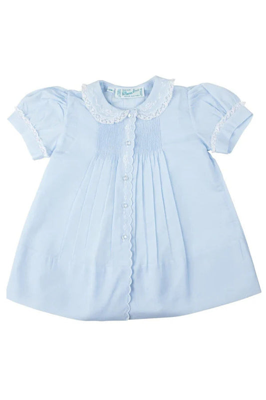 Scalloped Trim Slip Dress - Blue