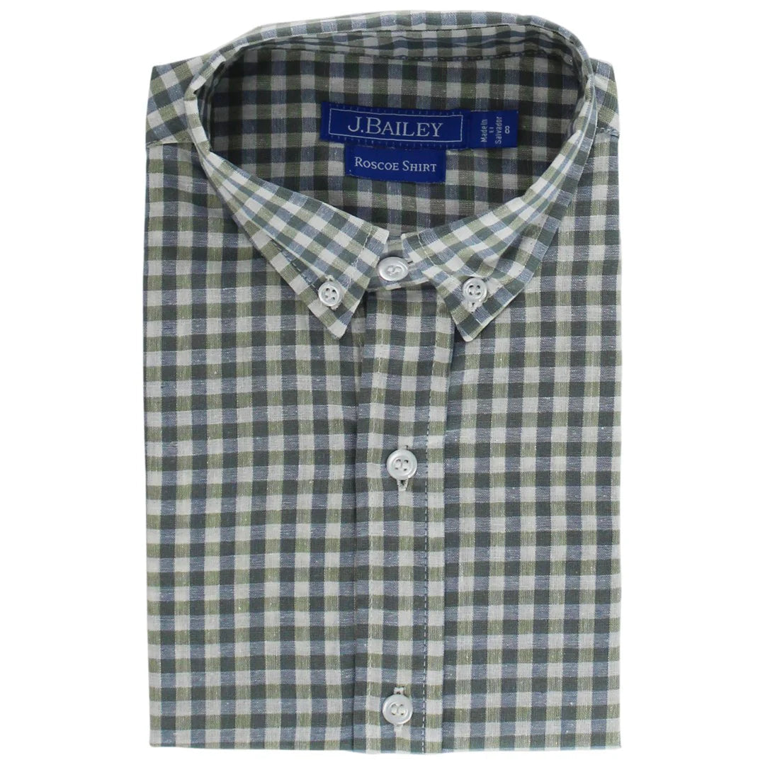 Roscoe Button Down - Pigeon Plaid