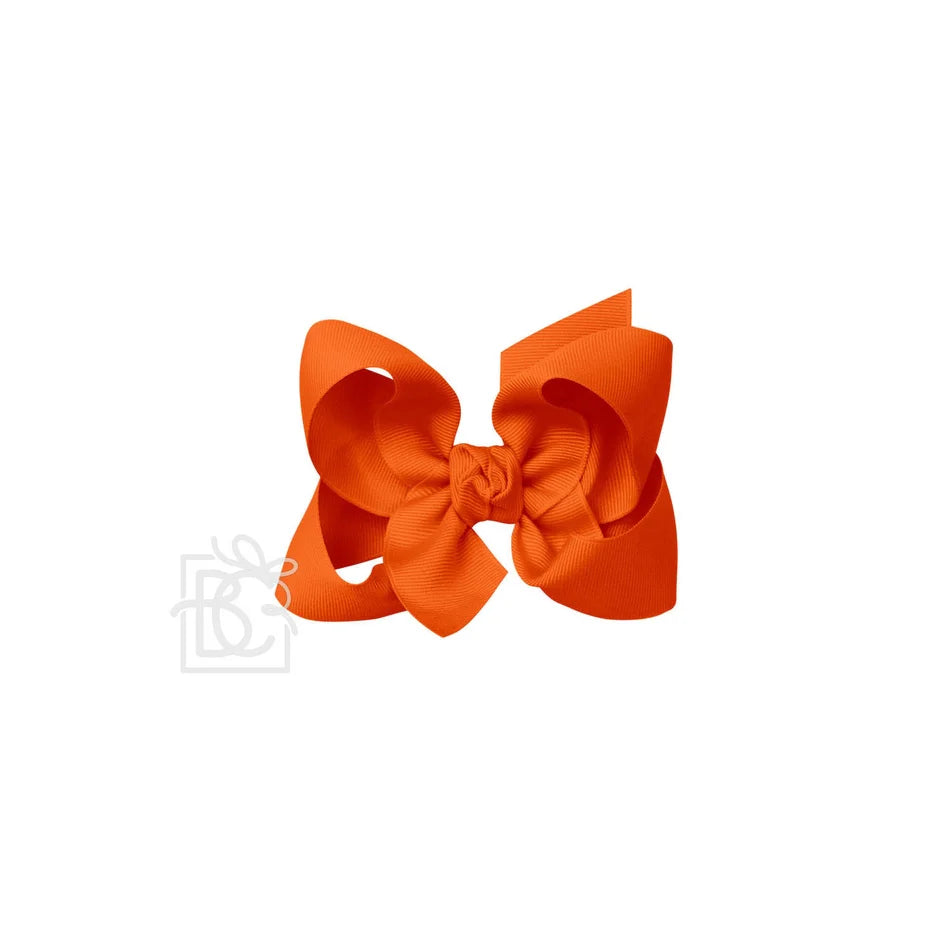 Signature Grosgrain Bow - Orange