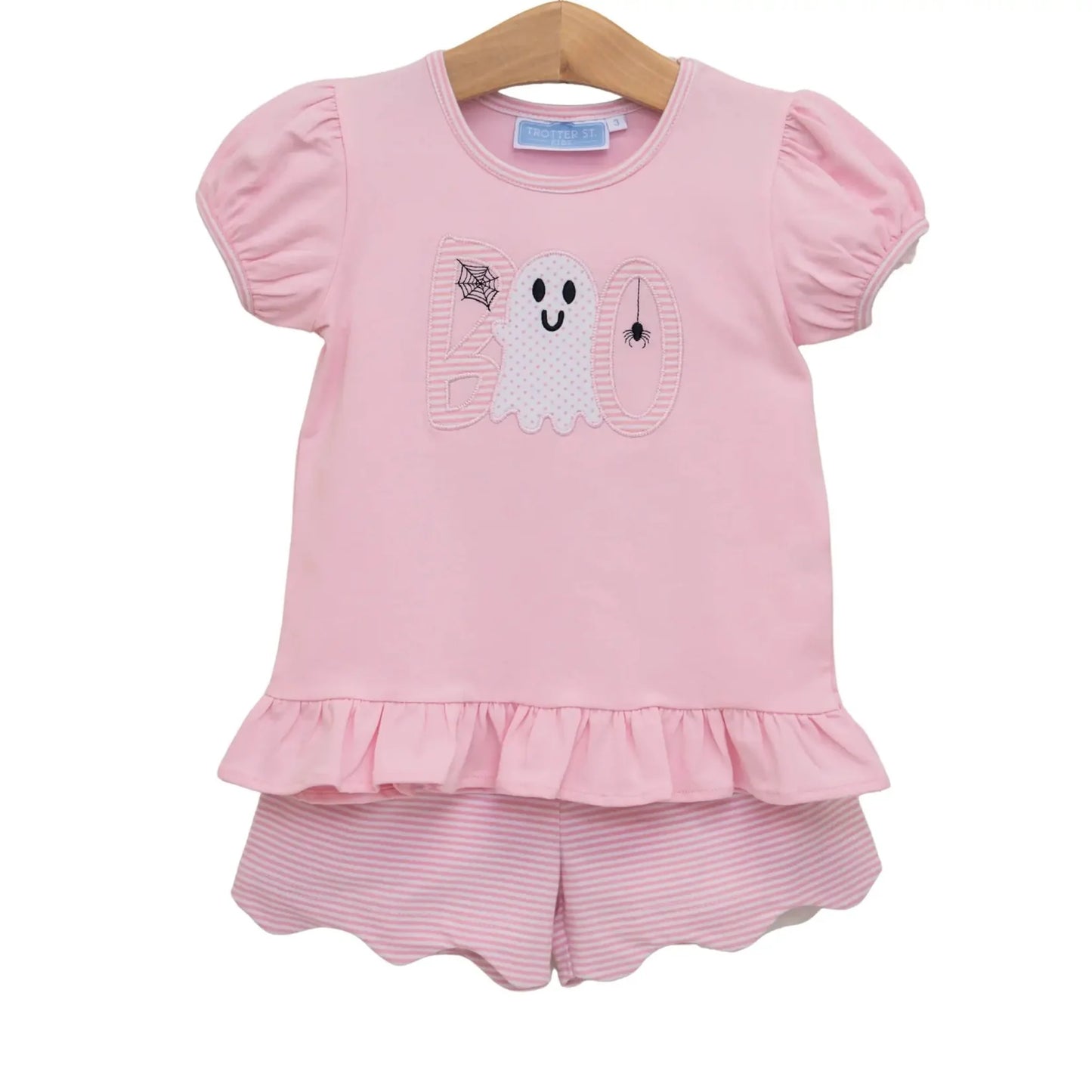 BOO Scalloped Short Set