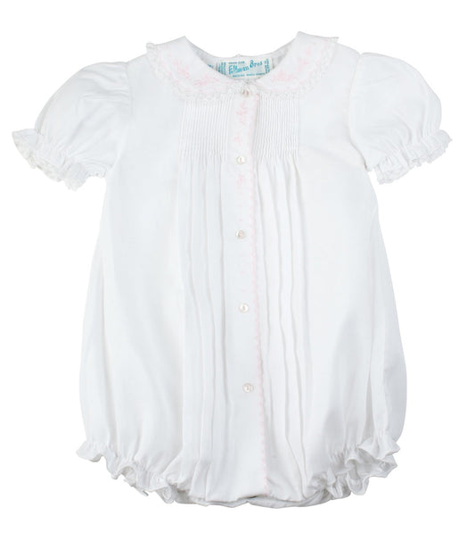 Scalloped Open Front Bubble - White