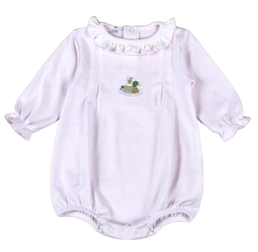 Pink Mallard Duck Long Sleeve Bubble
