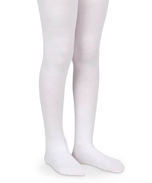 Microfiber Nylon Tights - White