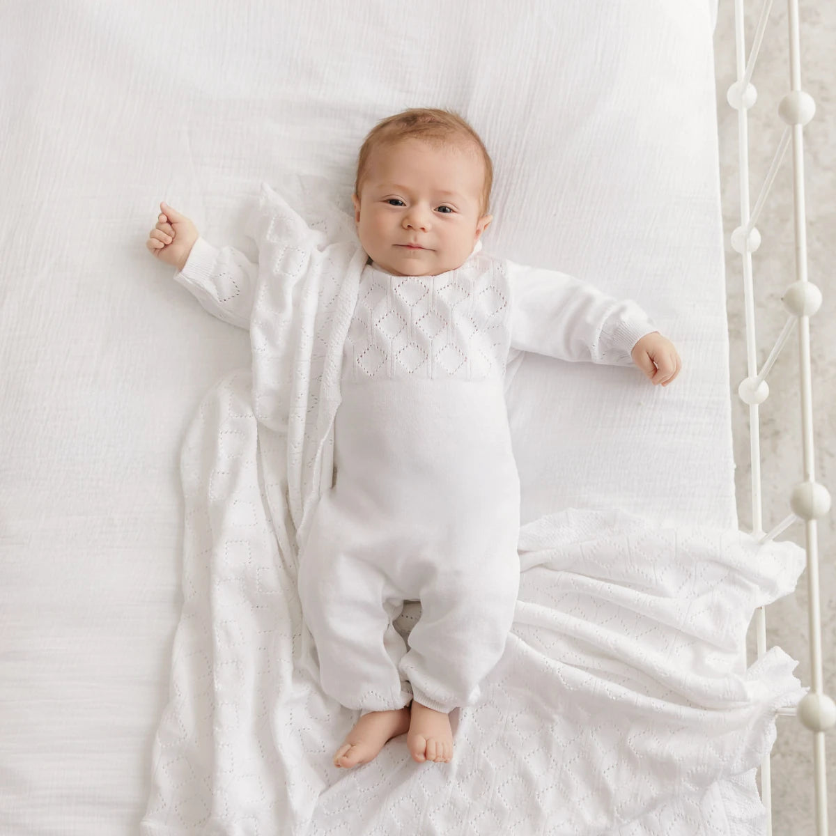 Lux Pointelle Knit Romper