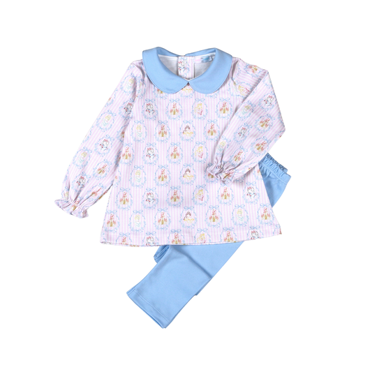 Royal and Charm Pima Scalloped Collar Set