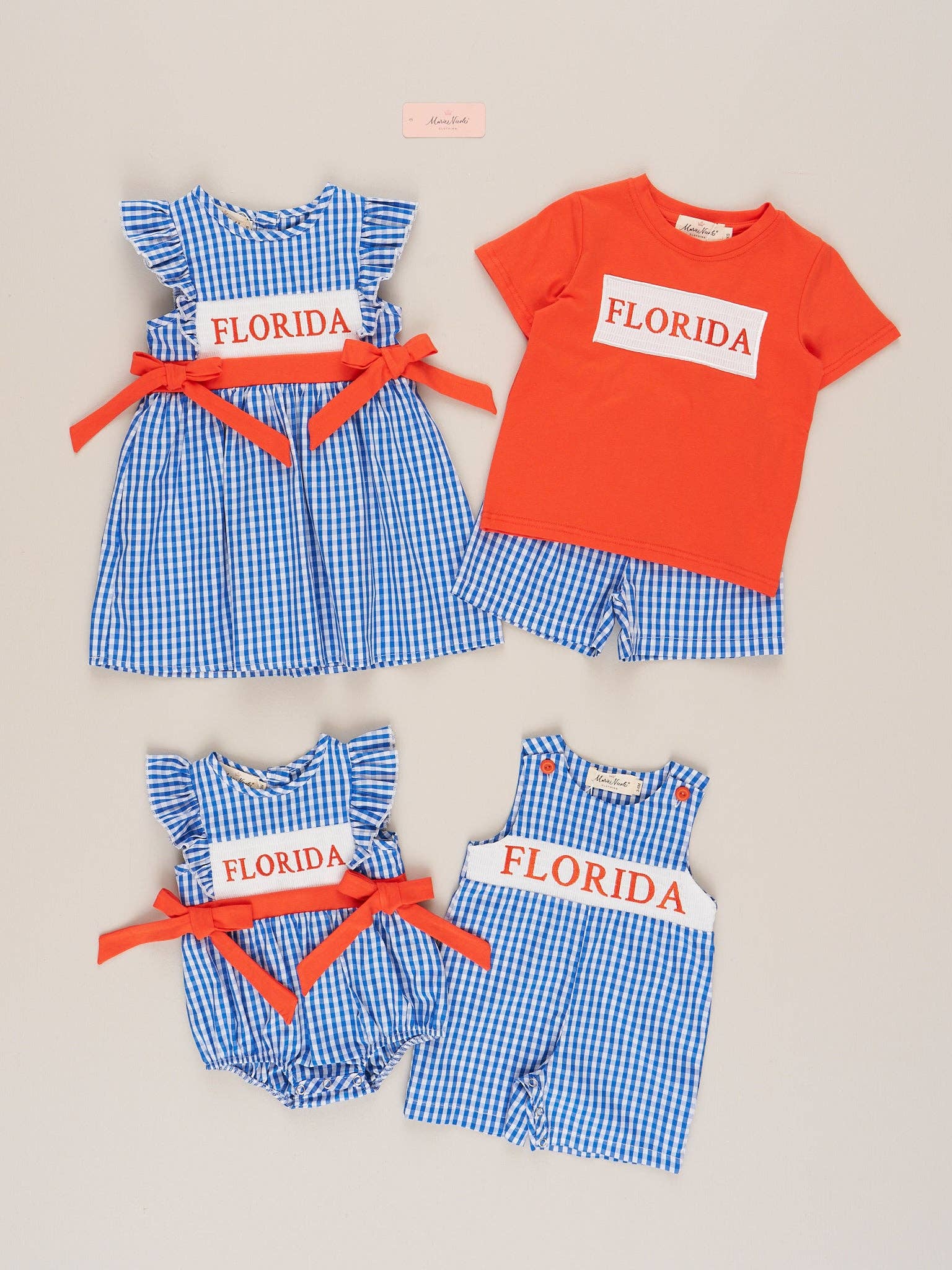 Florida Smocked Gingham Outfit: L(4yrs)