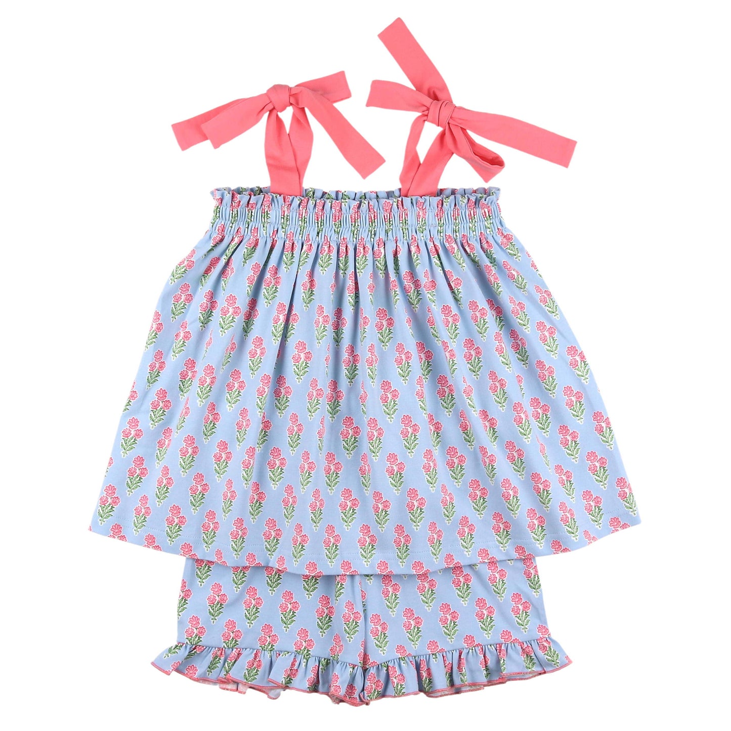 Coral Bouquet Short Set