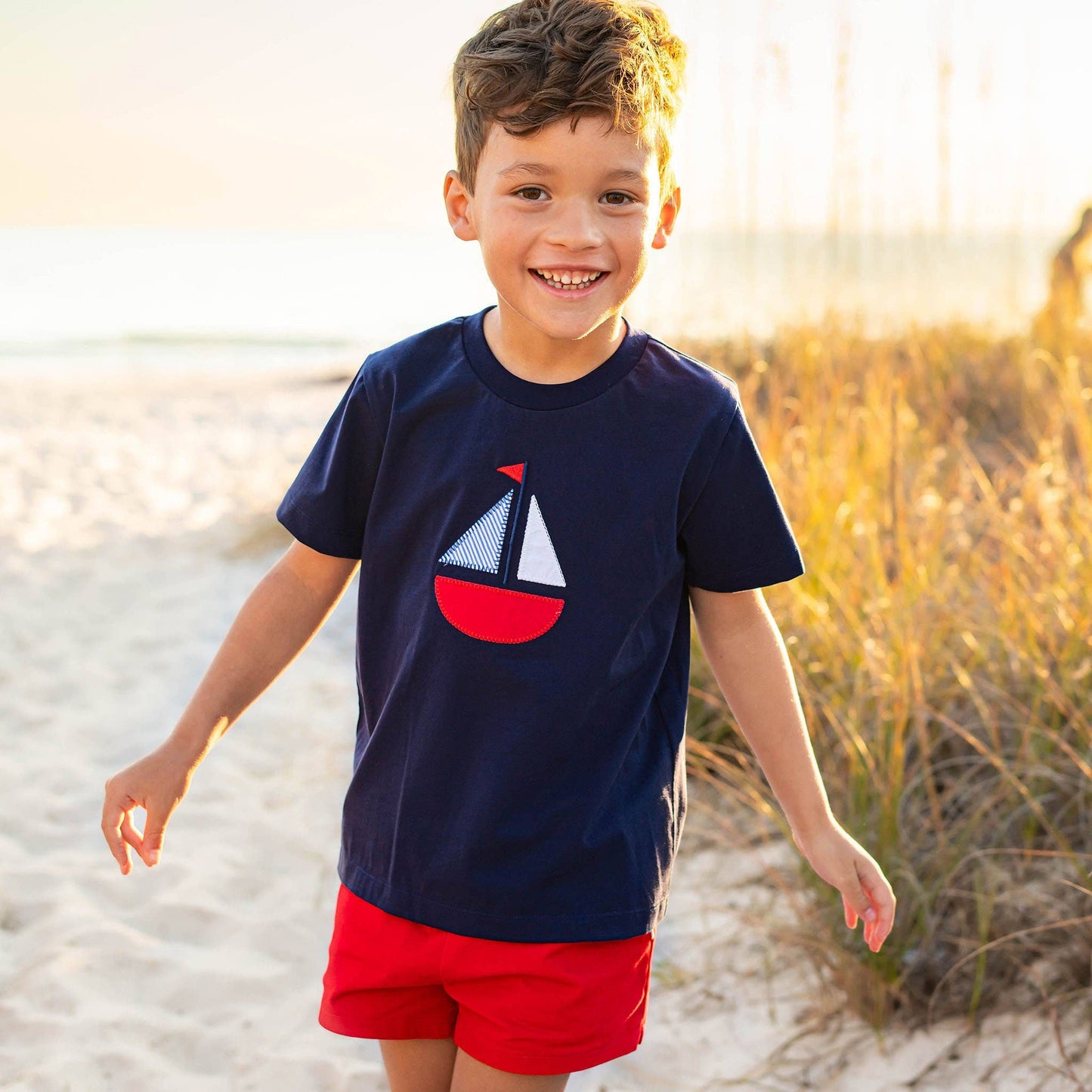 Red Twill Shrimp Shorts