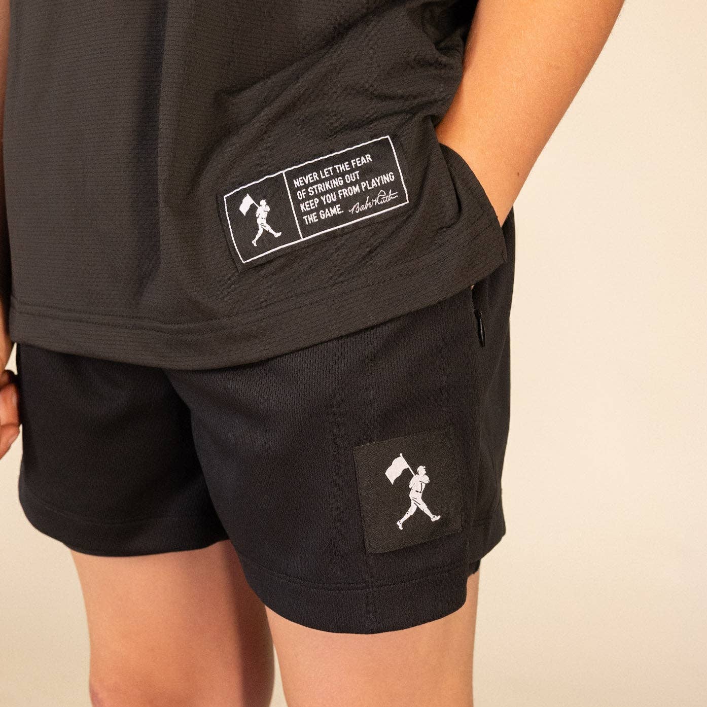 Diamond Air Liner Mesh Training Shorts (Black) - Youth: Youth Large