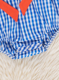 Florida Smocked Gingham Bubble: 12/18MOS