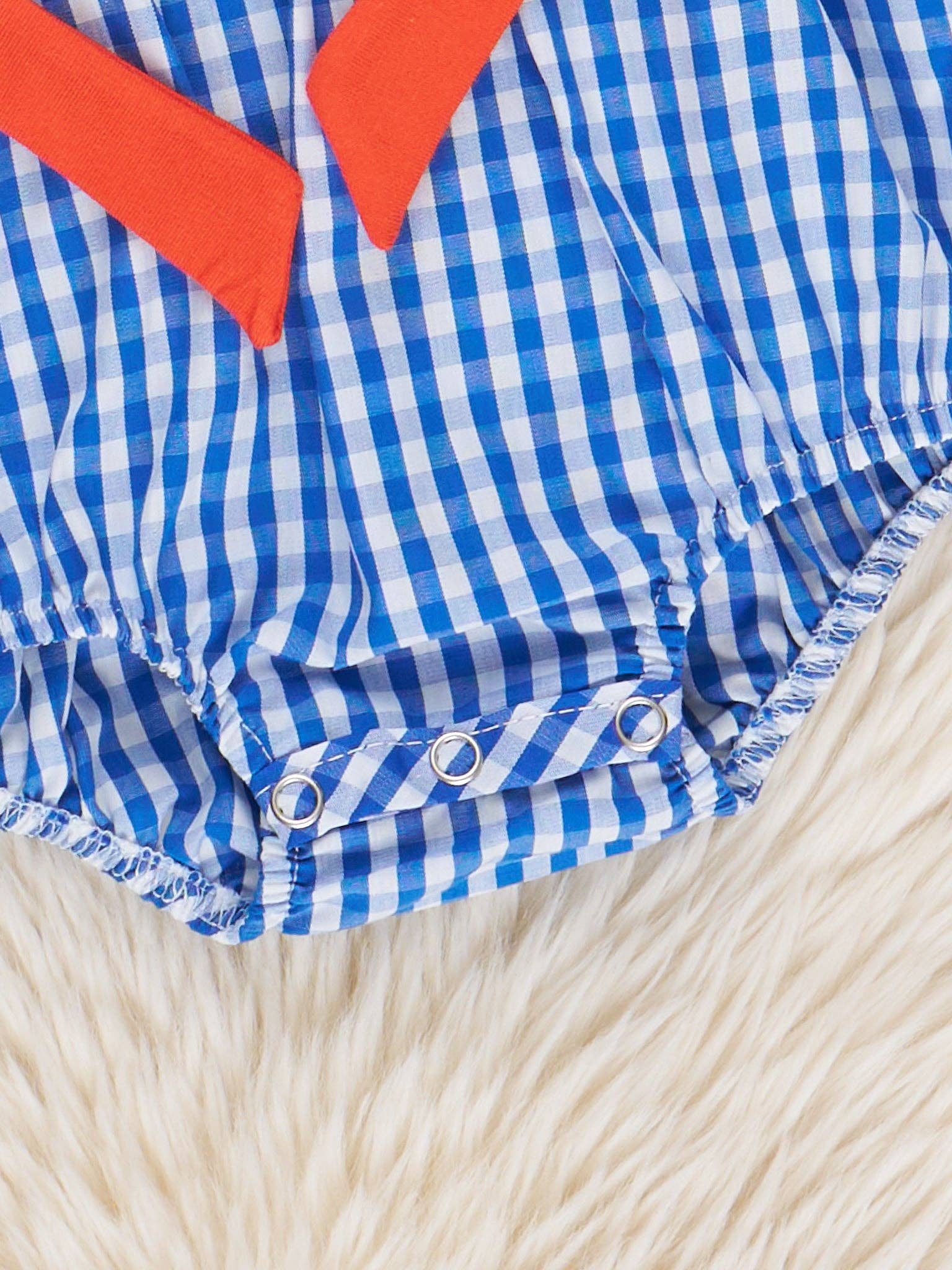Florida Smocked Gingham Bubble: 18/24MOS
