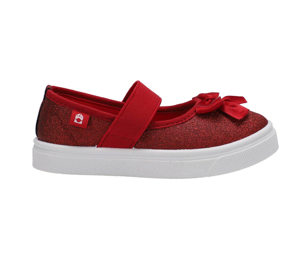 Quinn Girls Mary Jane Shoe: Red Glitter