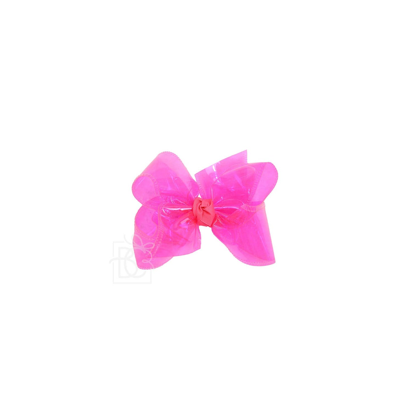 WATERPROOF BOWS ON ALLIGATOR CLIP: 4.5" Large - 1.5" Ribbon on Alligator Clip / BRIGHT YELLOW