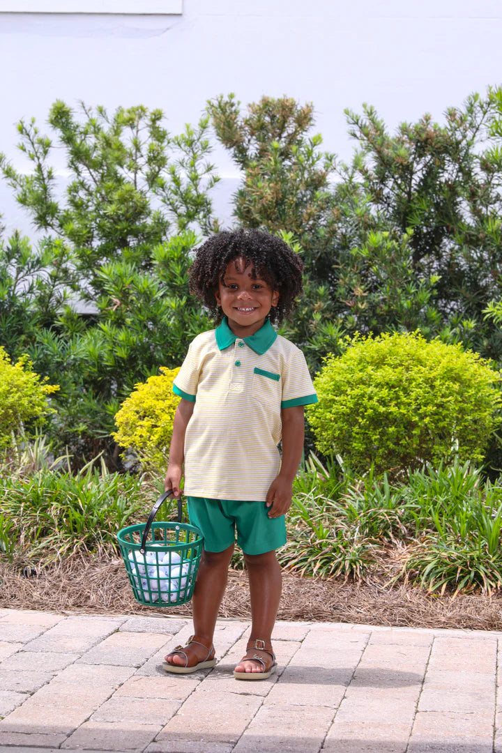 Archie Short Set-Yellow/Green