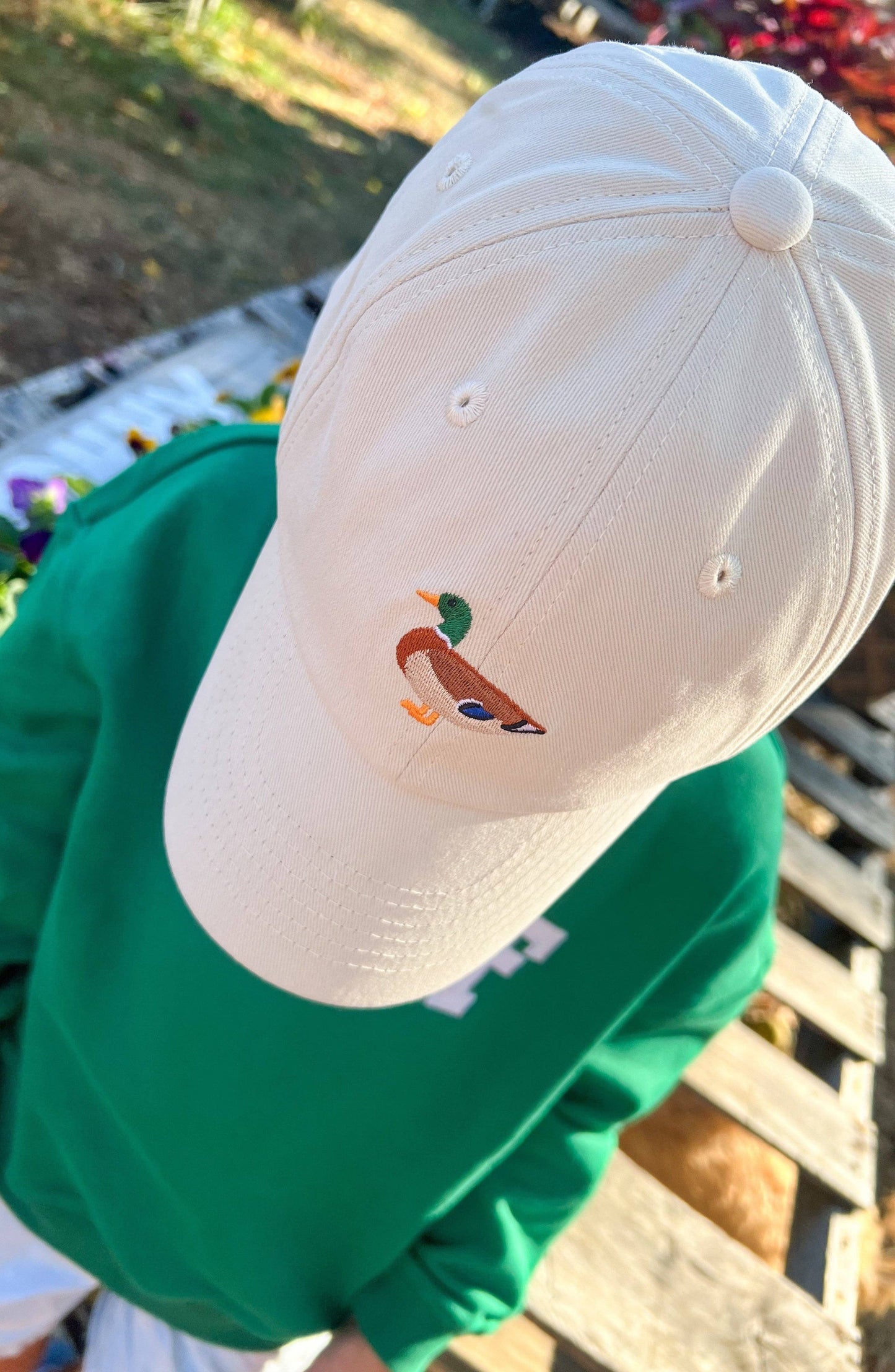 Khaki Mallard Baseball Hat: Youth (2-7)