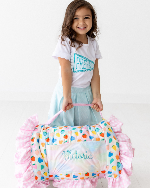 Girls Nap Mat - Strawberries