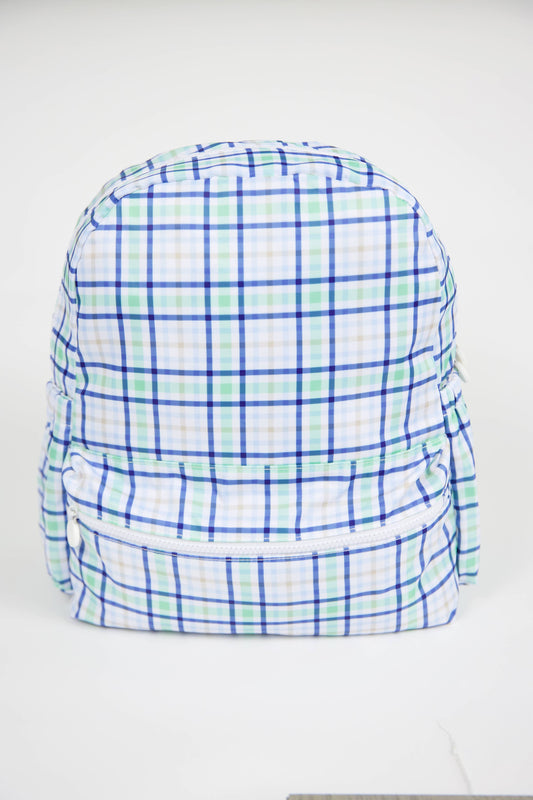 The Jack Navy/Green Plaid Mini Backpack