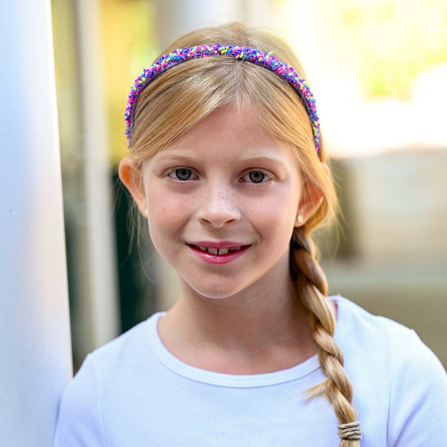 Thin Sprinkle Headband - Non Slip Hair Accessories for Kids: Rainbow