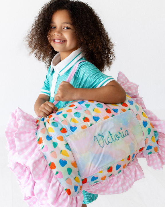 Girls Nap Mat - Strawberries