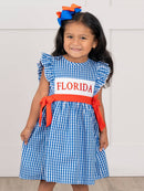 Florida Smocked Gingham Dress: XL(5yrs)