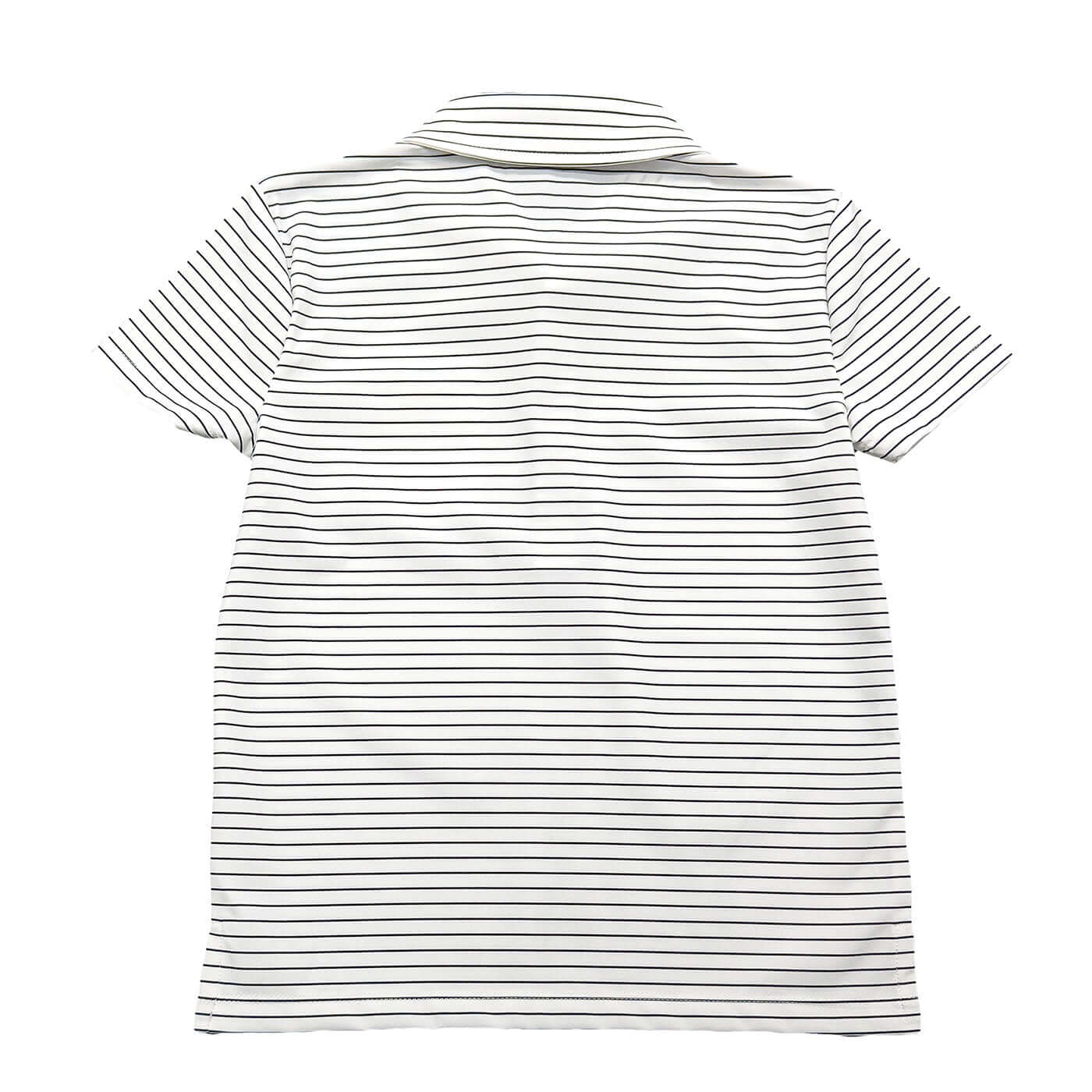 Marco Boys Performance Polo - Black/White Stripe