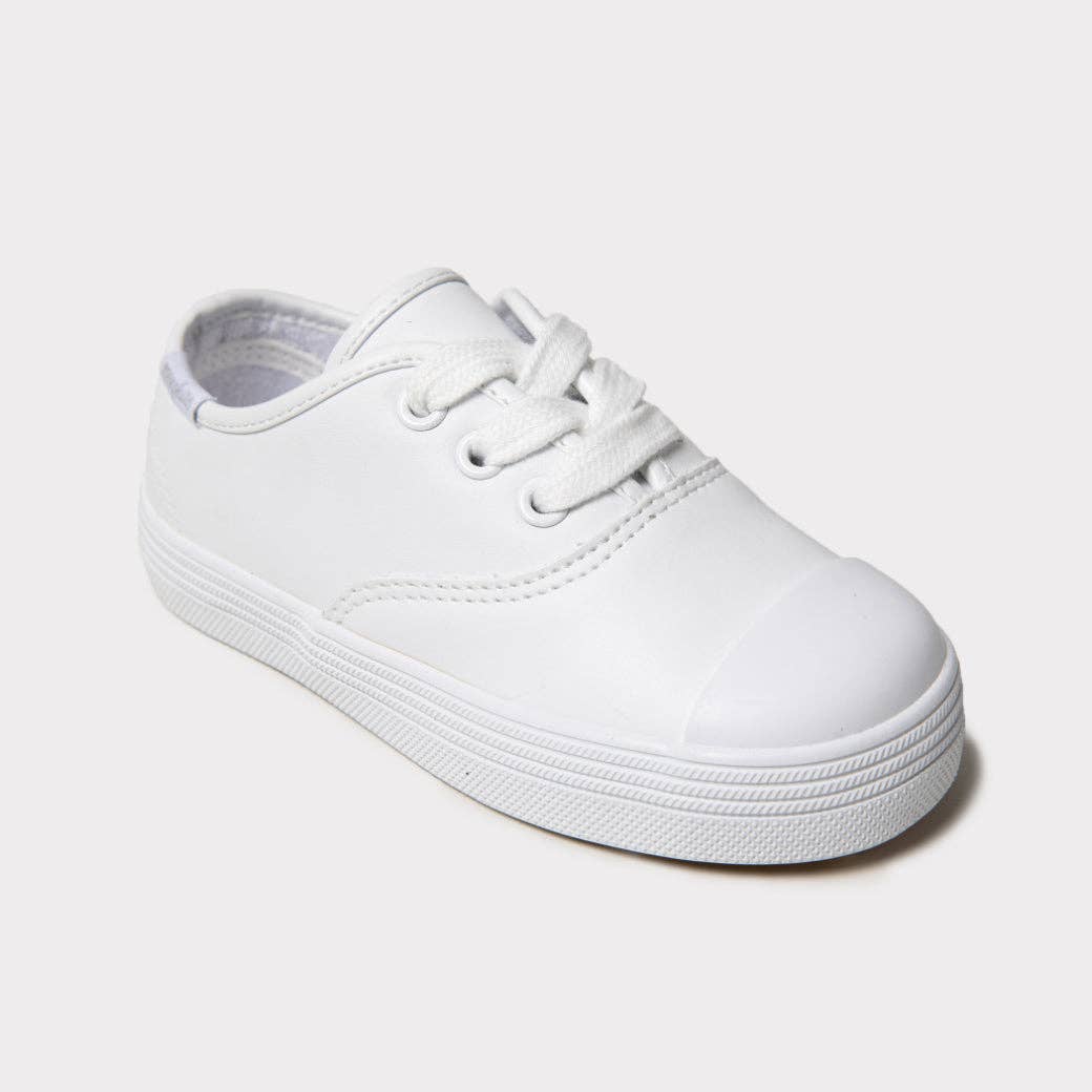Hadley Girls Lace-Up Shoes: White