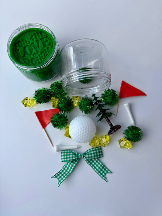 Golf Sensory Dough Double Jar