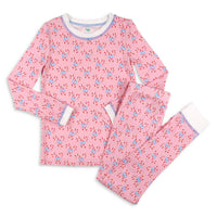 Girls Bamboo Loungewear - Candy Canes: 4T