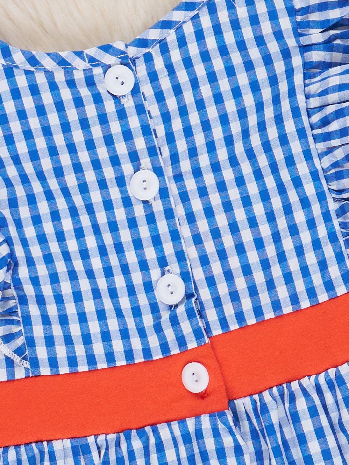 Florida Smocked Gingham Dress: M(3yrs)